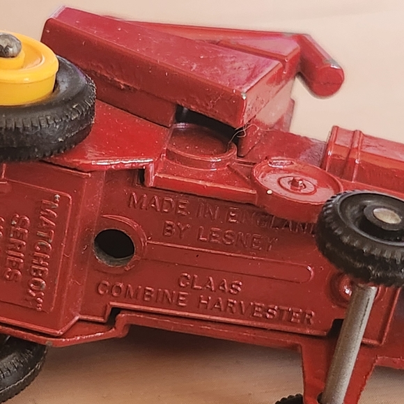 Vintage 1967 Matchbox Lesney Class Combine Harvester Boxed No. 65 - Picture 5 of 5